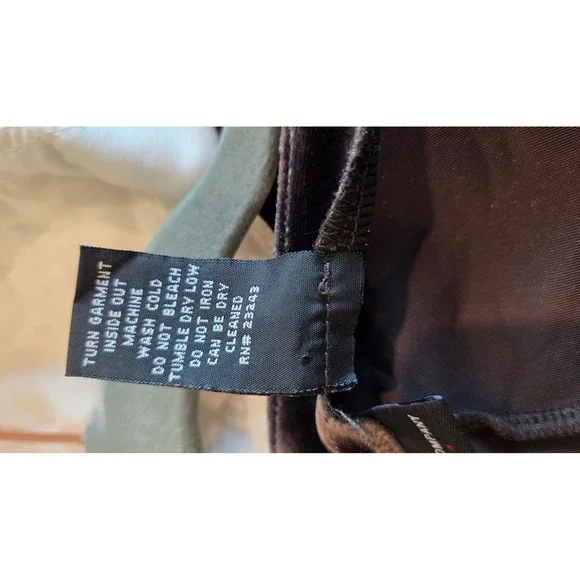 Velvet Tunic Top Holiday Long Sleeve Brown Pullover Size Large - Picture 7 of 7